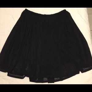 Black Microdot Skirt